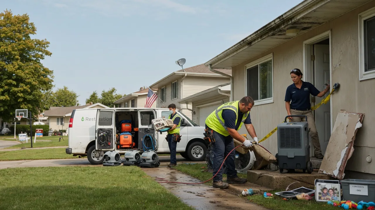 Water Damage Restoration in Bradford, IL near me